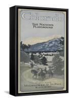 Colorado - The Nation's Playground-Lantern Press-Framed Stretched Canvas
