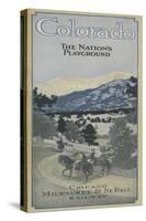 Colorado - The Nation's Playground-Lantern Press-Stretched Canvas