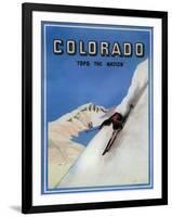 Colorado - Tops the Nation-Lantern Press-Framed Art Print