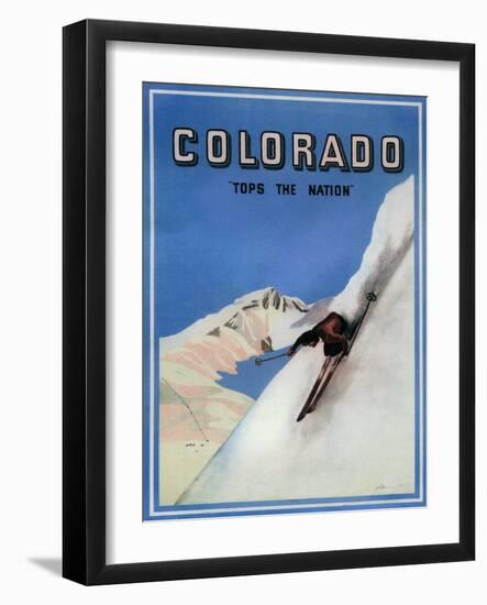Colorado - Tops the Nation-Lantern Press-Framed Art Print