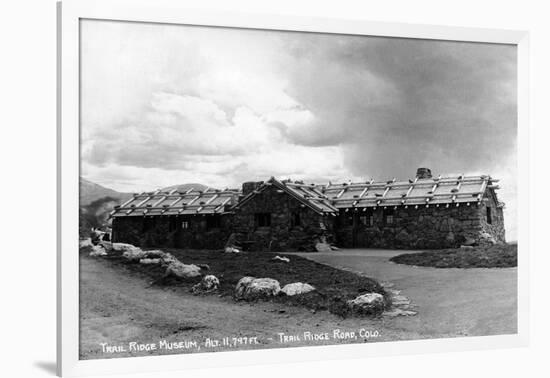 Colorado - Trail Ridge Museum Exterior-Lantern Press-Framed Art Print