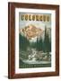 Colorado Travel Poster-null-Framed Art Print