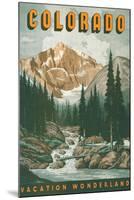 Colorado Travel Poster-null-Mounted Art Print