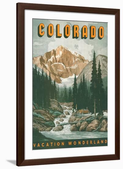 Colorado Travel Poster-null-Framed Art Print