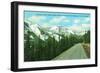 Colorado, US Highway 40 View of Eastern Slope of Berthoud Pass-Lantern Press-Framed Art Print
