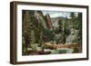 Colorado, View of a Scenic Drive through Bear Creek Canyon in Denver Mountain Parks-Lantern Press-Framed Art Print