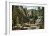 Colorado, View of a Scenic Drive through Bear Creek Canyon in Denver Mountain Parks-Lantern Press-Framed Art Print