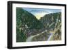 Colorado, View of Byers Canyon, CO River between Hot Sulphur Springs and Kremmling-Lantern Press-Framed Art Print