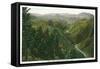 Colorado, View of Clear Creek Canyon from Colorow Point-Lantern Press-Framed Stretched Canvas