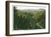 Colorado, View of Clear Creek Canyon from Colorow Point-Lantern Press-Framed Art Print