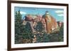 Colorado - View of Devil's Head Mountain Lookout Tower-Lantern Press-Framed Premium Giclee Print