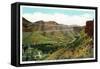 Colorado, View of Golden and the Lariat Trail from Castle Rock-Lantern Press-Framed Stretched Canvas