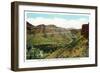 Colorado, View of Golden and the Lariat Trail from Castle Rock-Lantern Press-Framed Art Print