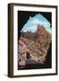 Colorado, View of Sentinel Rock from a Train Tunnel-Lantern Press-Framed Art Print