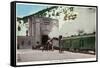 Colorado, View of the East Portal of the Moffat Tunnel, Train-Lantern Press-Framed Stretched Canvas