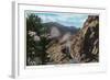 Colorado, View of the Gibraltar Cliffs in the South Boulder Canyon-Lantern Press-Framed Art Print