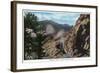 Colorado, View of the Gibraltar Cliffs in the South Boulder Canyon-Lantern Press-Framed Art Print