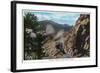 Colorado, View of the Gibraltar Cliffs in the South Boulder Canyon-Lantern Press-Framed Art Print