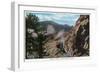 Colorado, View of the Gibraltar Cliffs in the South Boulder Canyon-Lantern Press-Framed Art Print