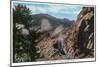 Colorado, View of the Gibraltar Cliffs in the South Boulder Canyon-Lantern Press-Mounted Art Print