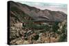 Colorado, View of the High Bridge Railroad Loop near Georgetown-Lantern Press-Stretched Canvas