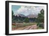 Colorado, View of the Spanish Peaks-Lantern Press-Framed Art Print