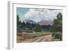 Colorado, View of the Spanish Peaks-Lantern Press-Framed Art Print