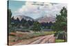 Colorado, View of the Spanish Peaks-Lantern Press-Stretched Canvas