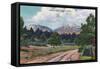 Colorado, View of the Spanish Peaks-Lantern Press-Framed Stretched Canvas