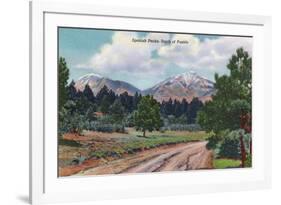 Colorado, View of the Spanish Peaks-Lantern Press-Framed Premium Giclee Print