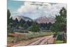 Colorado, View of the Spanish Peaks-Lantern Press-Mounted Premium Giclee Print