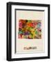 Colorado Watercolor Map-Michael Tompsett-Framed Art Print