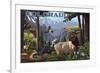 Colorado - Wildlife Utopia-Lantern Press-Framed Art Print