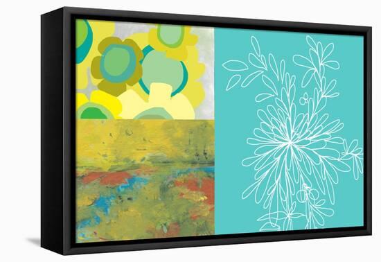 Colorblock Landscape One-Jan Weiss-Framed Stretched Canvas