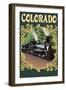 Colordao - Railroad Locomotive-Lantern Press-Framed Art Print