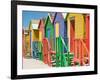 Colored Beach Huts-Joseph Sohm-Framed Photographic Print