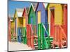 Colored Beach Huts-Joseph Sohm-Mounted Photographic Print