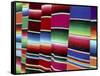 Colored Blankets For Sale, Oaxaca, Mexico-Alexander Nesbitt-Framed Stretched Canvas