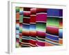 Colored Blankets For Sale, Oaxaca, Mexico-Alexander Nesbitt-Framed Photographic Print