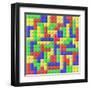 Colored Blocks-mkrol-Framed Art Print