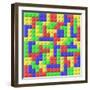 Colored Blocks-mkrol-Framed Art Print