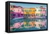 Colored Burano-Stefan Hefele-Framed Stretched Canvas