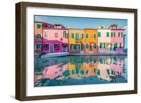 Colored Burano-Stefan Hefele-Framed Giclee Print