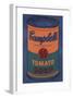 Colored Campbell's Soup Can, 1965 (blue & orange)-Andy Warhol-Framed Giclee Print