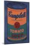 Colored Campbell's Soup Can, 1965 (blue & orange)-Andy Warhol-Mounted Giclee Print