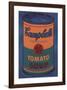 Colored Campbell's Soup Can, 1965 (blue & orange)-Andy Warhol-Framed Giclee Print