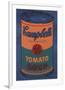 Colored Campbell's Soup Can, 1965 (blue & orange)-Andy Warhol-Framed Giclee Print