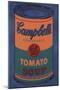 Colored Campbell's Soup Can, 1965 (blue & orange)-Andy Warhol-Mounted Art Print