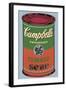 Colored Campbell's Soup Can, 1965 (green & red)-Andy Warhol-Framed Art Print