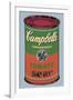 Colored Campbell's Soup Can, 1965 (green & red)-Andy Warhol-Framed Art Print